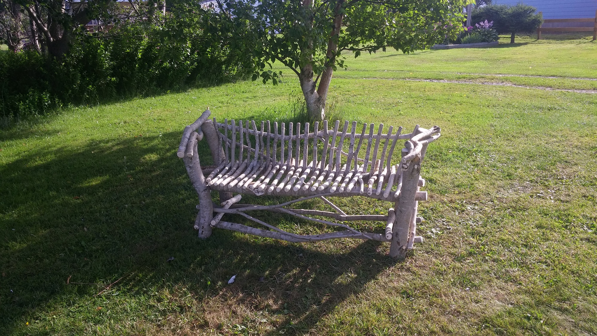 Low Back Love Seat - Mountain Maple - Natural Varnish - Price:$200.00